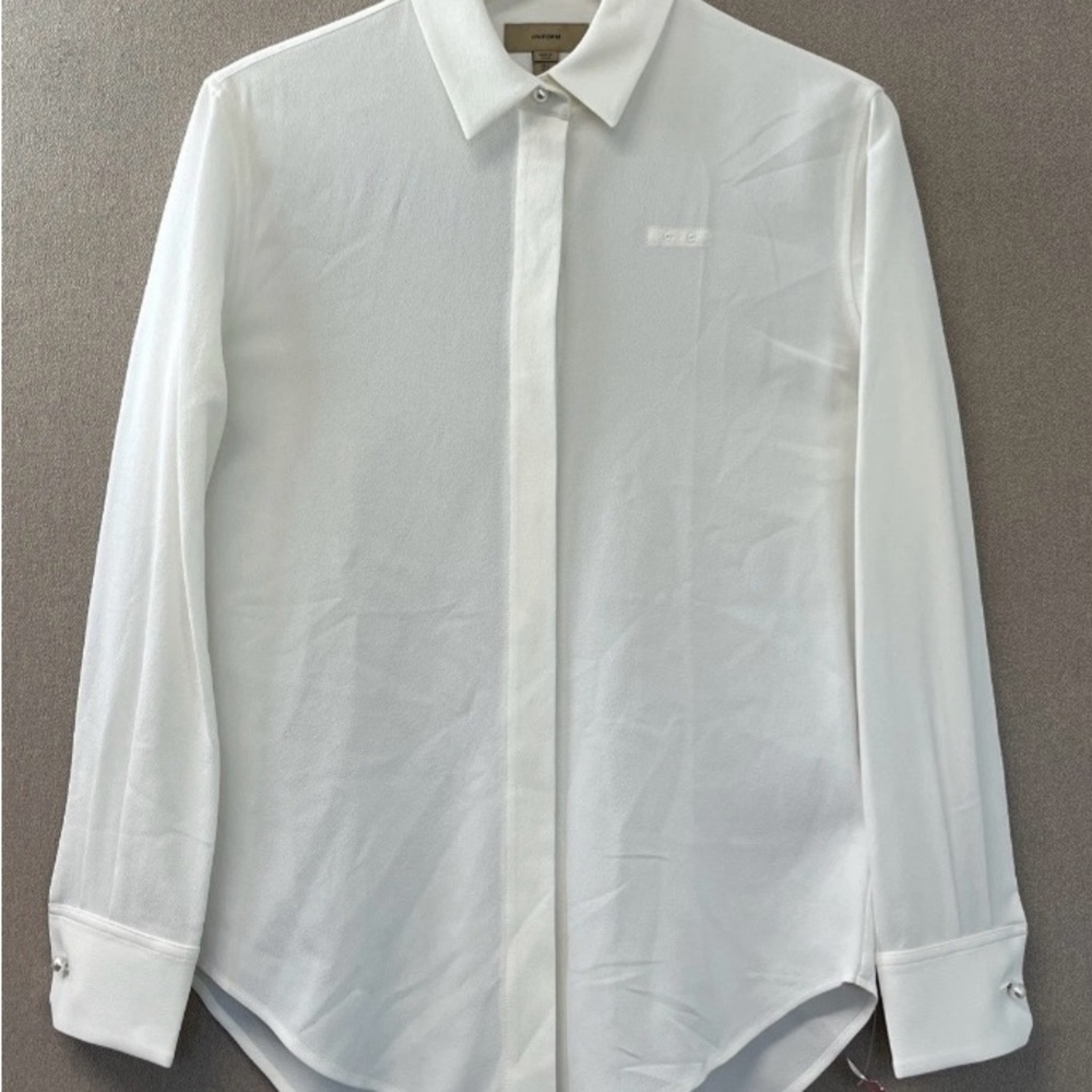 Burberry Ivory Classic Button-up Blouse (new)